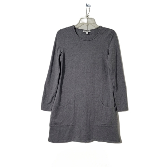 NorthStyle Women's Size Small Pocket Tunic Knit Top/Dress Long Sleeve Gray - Picture 1 of 8